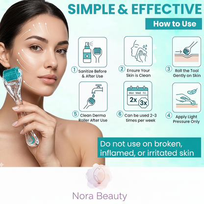 Nora Beauty Derma Roller - How to Use